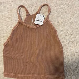Free people happiness runs crop tank NWT